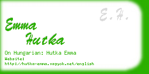 emma hutka business card